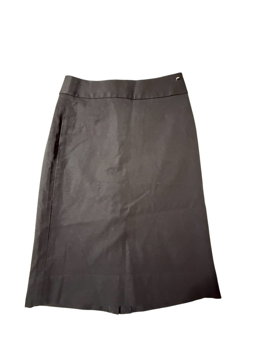 Banana Republic Black Pencil Skirt Midi Cotton Blend Size 0